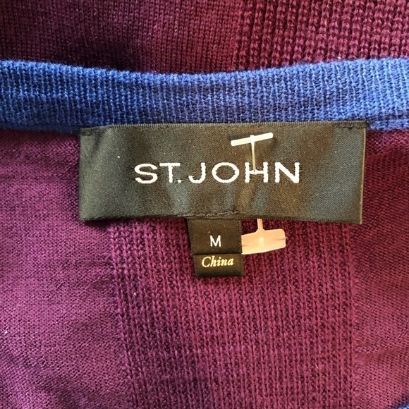 St John Wool Sweater Womens Medium Old Money Capsule Luxury Minimalist Cozy - Picture 7 of 11